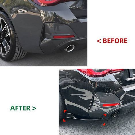 1 pair of rear bumper corner protectors suitable for 24+ BMW 4 Series G26 M Sport (1/4)