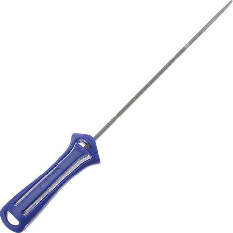 Lime ronde 5,5mm avec manche rouge pour chaîne de tronçonneuse pas 3/8 et 404 (1/3)
