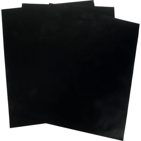 Feuille Protection Four en Tissu en Fibre de Verre Ptfe, Tapis de Cuisson Antiadhésif Réutilisable 3 Feuilles Cuisine et Barbecue'-'