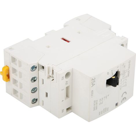4P 25A 220V 50Hz DIN-Schienen-Haushalts-Wechselstromschütz mit Handschalter (2 Schließer, 2 Öffner) (1/5)