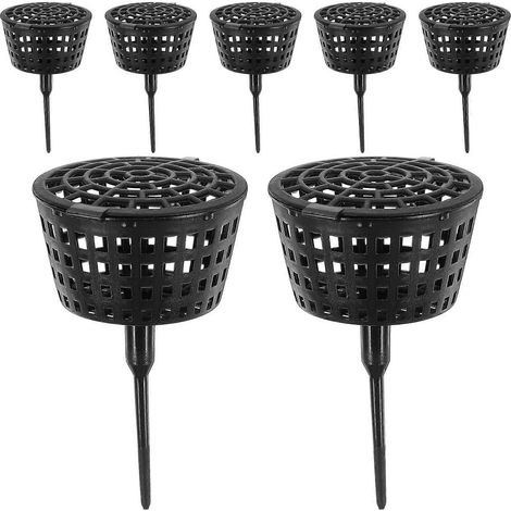 Lot de 10 paniers à engrais en plastique avec couvercle, outil de fertilisation pour bonsaïs et orchidées, bâtonnets d'engrais pour le jardinage, récipient pour la fertilisation des plantes. (1/4)