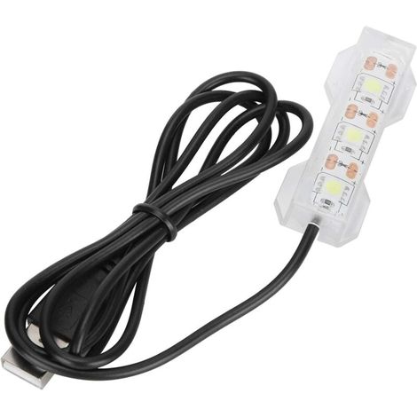Piccola luce per acquario, barra luminosa a LED con clip, lampada per piante da acquario in plastica luminosa per decorazioni acquatiche marine, giardino acquatico interno, illuminazione per acquari (1/4)