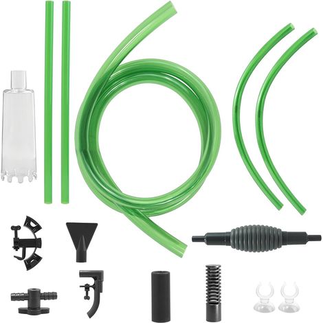 Aspirateur Aquarium C600 Manuel 2,6 m, Kit Nettoyage Aquarium Complet avec Siphon Gravier et Pompe à Eau, Nettoyeur Aquarium Pratique pour Changement d’Eau et Entretien Facile des Réservoirs Poissons (1/5)