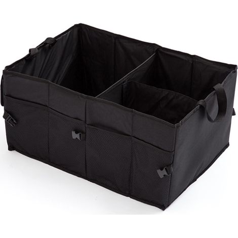 Coffre de voiture organisateur grande capacité étanche pliable multi-poches boîte de rangement facile d'accès pour véhicule (1/5)