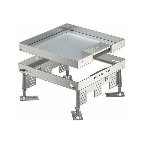 OBO Bettermann Quadratische Kassette mit Schnurauslass 243x243mm Edelstahl, rostfrei A2 1.4301, 7409218 (1/5)
