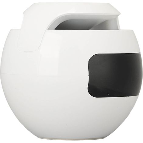 Réveil Bluetooth avec haut-parleur intégré, mini radio FM portable sans fil colorée avec diffusion vocale, blanc.