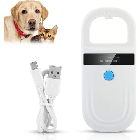 Pet ID Reader, 134.2KHz Animal Microchip Reader, Animal Microchip Reader, Rechargeable RFID Reader, Animal Chip Identification Scanner (1/5)