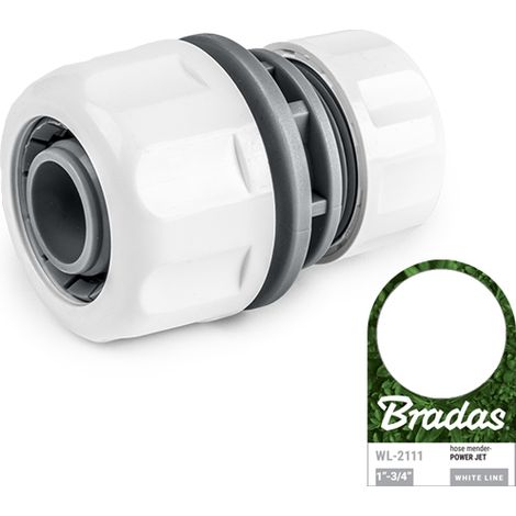 Conector de manguera Bradas de 1" / 3/4" / línea blanca (1/3)