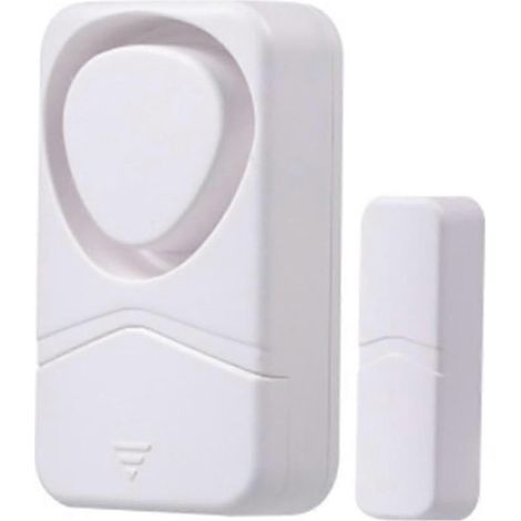 Capteur antivol sans fil pour portes et fenêtres avec 4 modes : alarme, détecteur d’ouverture de porte, rappel de fermeture du congélateur, protection de sécurité, blanc (1/5)