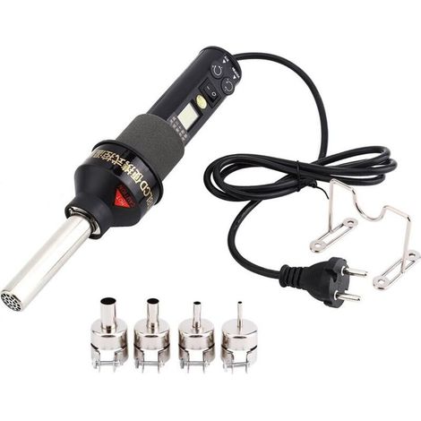 Pistolet à air chaud 450W 220V – Réglage électronique LCD pour soudage IC SMD BGA – Design ergonomique pour utilisation facile (1/5)