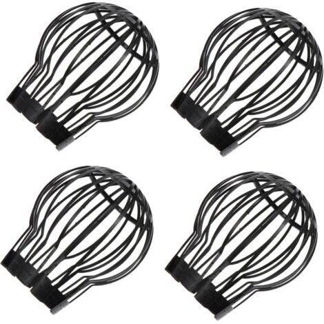 4 Pieces Anti-Clogging Mesh Cover for Floor Drain Gutter Roof Floor Drain Bath Filter Plastic Sink Cover Drain (1/4)