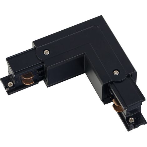 Conector en L para barras colectoras CTL de 3 circuitos, negro, derecha, Nowodvorski 8228 (1/3)