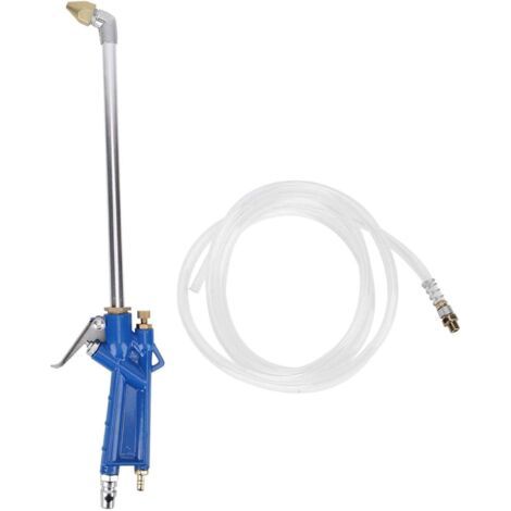 BUNTHAUS 40 cm Pistolet Pulverisateur,PulvéRisateur Pneumatique et tuyau de 1 m, Pistolet de pulvérisation de solvant à siphon pneumatique de, pistolet de nettoyage à jet d'eau de siphon avec buse en  (1/5)