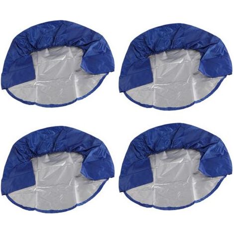 Couvre-pneus de roue de 32 pouces, 4 pièces, housses de protection pour camping-car, camion, voiture, camping-car, remorque, bleu (1/4)