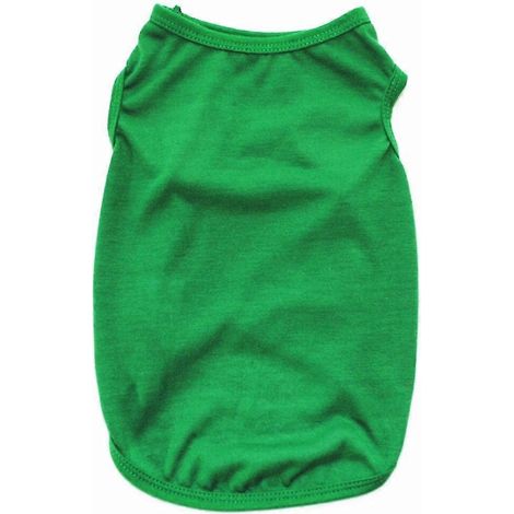 Ropa de verano para mascotas, para perros pequeños y medianos, camiseta de algodón liso, accesorios para perros, artículos para mascotas, chalecos para gatos, conjuntos para mascotas, tallas XS-3XL, c (1/5)