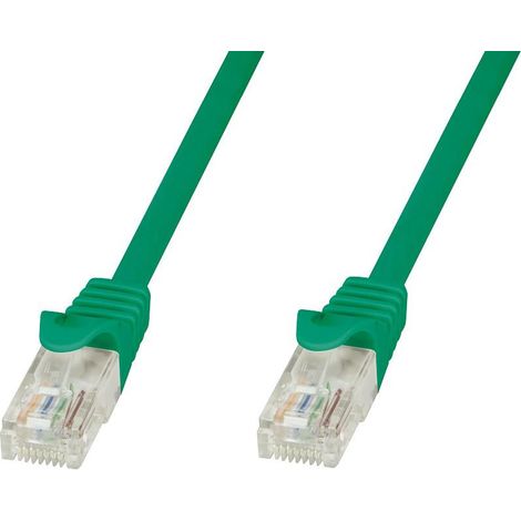 Techly Professional Cavo di rete Patch in CCA Cat.5E Verde UTP 0,5m (1/4)