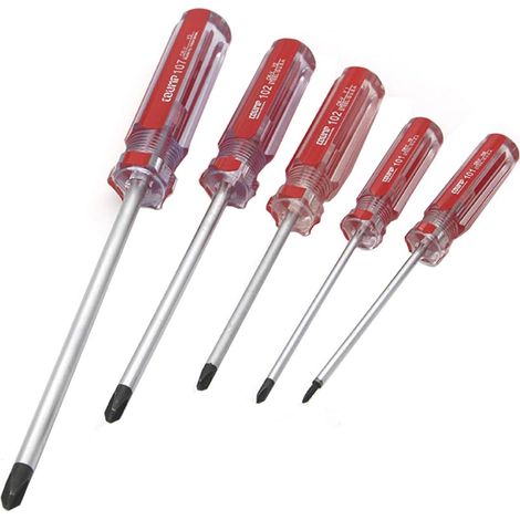 Lot de 5 tournevis Tri Wings Y00 (2,0 mm) Y0 (3,0 mm) Y1 (4,0 mm) Y2 (4,0 mm) Y3 (6,0 mm) multifonction magnétique (1/5)