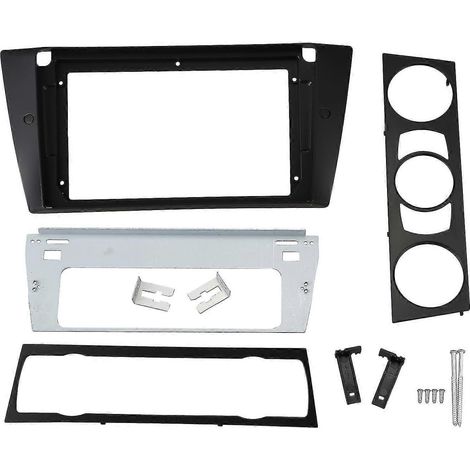 Façade d'autoradio pour BMW E90 E91, lecteur DVD stéréo 9 pouces, kit de façade pour tableau de bord (1/4)