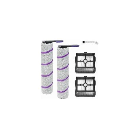 Applicable Brosse à rouleaux de pièces de rechange pour Rowenta X-Clean 10, pour Narwal S20 Pro accessoires l'aspirateur humide et sec, rouleau de brosse 2 + 2 filtres + brosse de nettoyage (1/5)