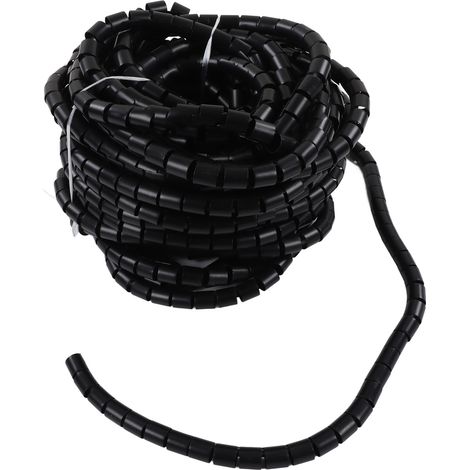 Gaine de protection pour câbles, résistante à l'usure, aux acides et aux alcalis, noire, diamètre 32 mm, longueur 30 m (1/5)