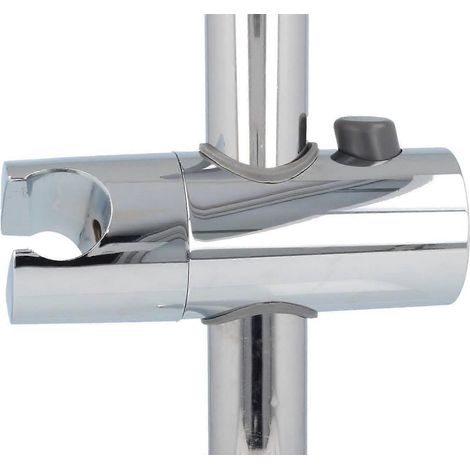 Support de douchette coulissant pour barre de douche de 22 mm, chromé (1/4)