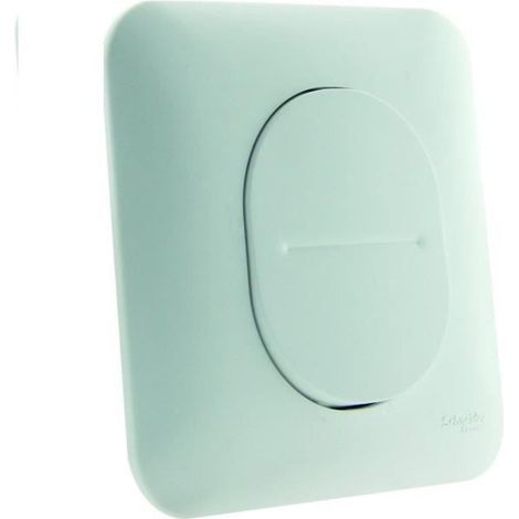 Schneider Electric – Bouton poussoir 10A – Pose encastrée – Connexion automatique – 2 bornes sans vis – Blanc