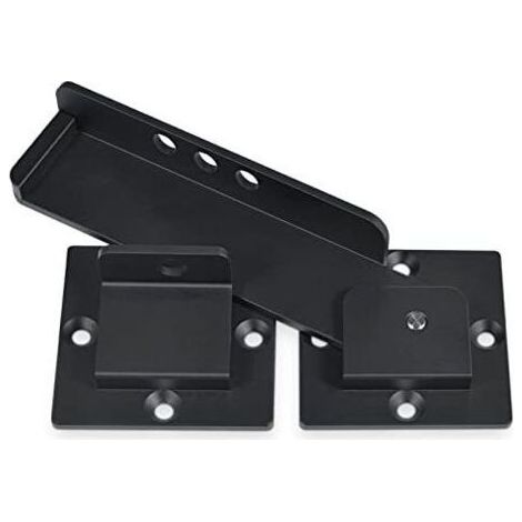 Loquet de portail rabattable de 19,1 cm avec trou de cadenas, loquet de porte réglable en alliage d'aluminium robuste de 4 mm pour porte coulissante et battante, portail extérieur, clôture (1/5)