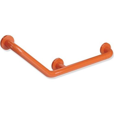 Poignée coudée de soutien SERIE 801 equerre 135 degrés. d: 33mm corail