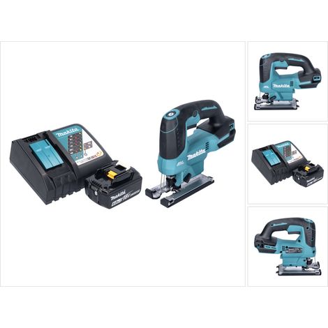 Seghetto alternativo a batteria Makita DJV 184 RG1 18 V senza spazzole + 1x batteria ricaricabile 6,0 Ah + caricabatterie