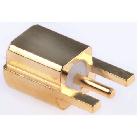 Connecteur coaxial RS PRO Femelle Droit, raccordement A souder 50O Montage sur CI ( Prix pour 1 )
