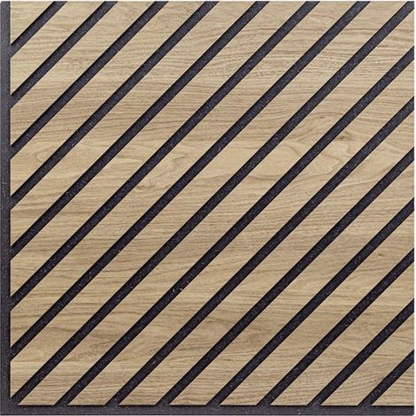 10 x panel 58x58cm madera roble decorativa acústica Deco CR