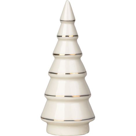 Dekoration MagicHome, Baum, weiß, Porzellan, 4,5x4,5x11,2 cm (1/3)