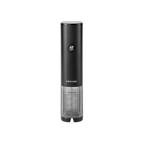 Zwilling 1028019 Enfinigy Apribottiglie elettrico con tagliacapsule integrato e luce LED batteria fino a 50 bottiglie colore Nero