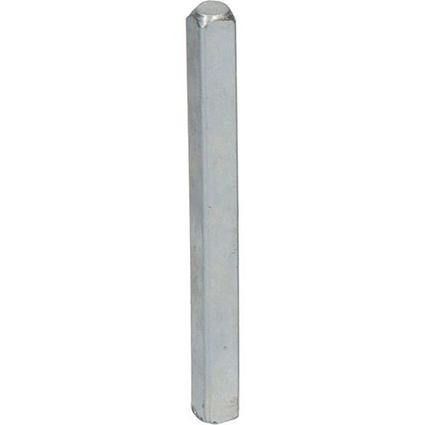 Barre carrée acier edm galvanisée 9x9x110 mm