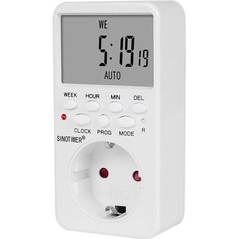 DBBEGK Prise programmable électronique numérique TM519 avec minuterie 220 V 120 V 7 jours 12/24 heures (1/4)