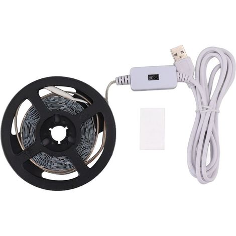 Bande lumineuse LED à spectre complet pour la croissance des plantes d'intérieur, 3 mètres, intensité variable, 5 V, non étanche. (1/5)