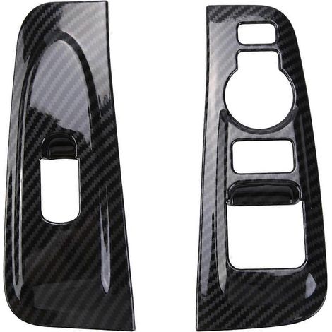 2 Stück ABS-Kohlefaser-Armlehnenverkleidung für Grand Starex H1 19-20--