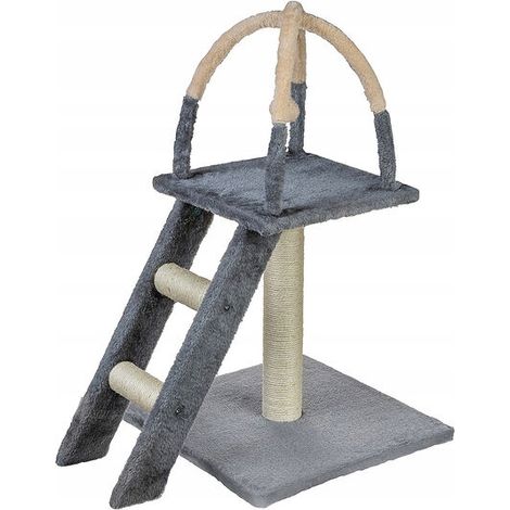 Kratzbaum mit Turm für Katzen, 61–100 cm + GRATIS-GESCHENKE