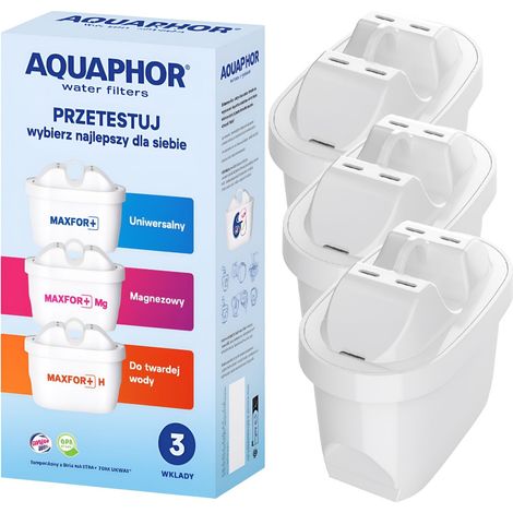 Aquaphor Maxfor+ 3er-Set Wasserfilter – Maxfor+, Maxfor+ Mg, Maxfor+ H (1/4)