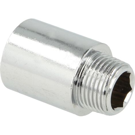 Rallonge de robinet 3/8'' x 25 mm laiton chromé