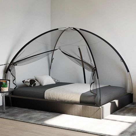 Moustiquaire mongole avec portes 220 maille noir 200x150x140 cm (1/5)
