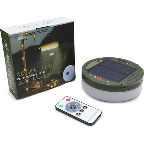 Luci decorative a energia solare - luci da esterno con 8 modalità di illuminazione, ideali per il campeggio e la decorazione. (1/5)