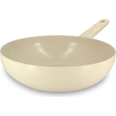 Wok 28cm en aluminium, MARGUERITE (1/4)