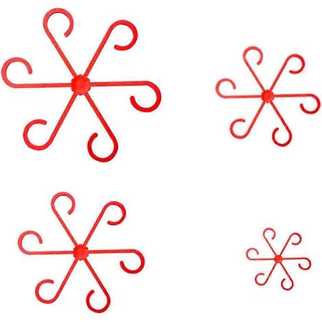 200 supports de tiges pour plantes grimpantes, crochets et clips de support pour Alocasia et Monstera (rouge). (1/5)