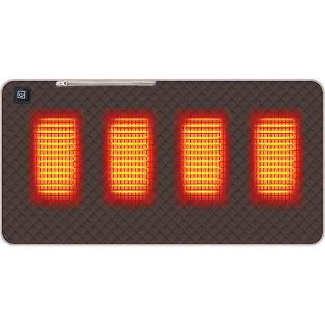 Tragbare beheizte Stuhlauflage, 45 x 90 cm USB-Heizkissen, 4 Heizzonen, 3 Temperatureinstellungen, elektrisch beheizter Sitz für den Außenbereich, geeignet für Wandern, Camping, Bürostühle und Sofas.