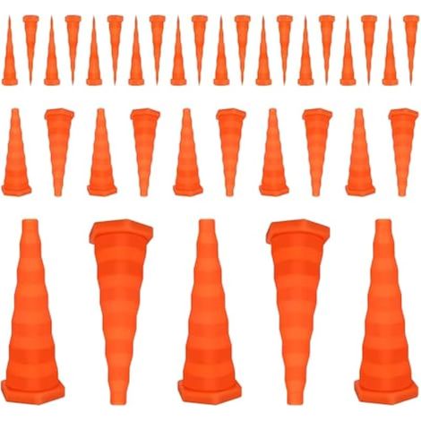 Bouchons en Silicone, Lot de 35 Bouchons Coniques en Caoutchouc avec 5 Grands 10 Moyens et 20 Petits Bouchon de Service D'huile Hydraulique pour L'irrigation et Protection Contre les Fuites de Tuyaux (1/5)
