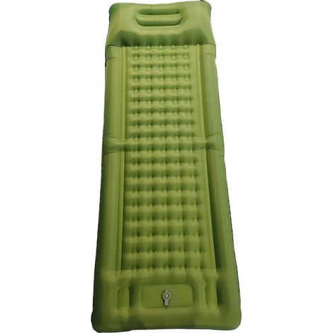 Matelas Gonflable, Pompe Intégrée, Design Imperméable, vert olive (1/2)