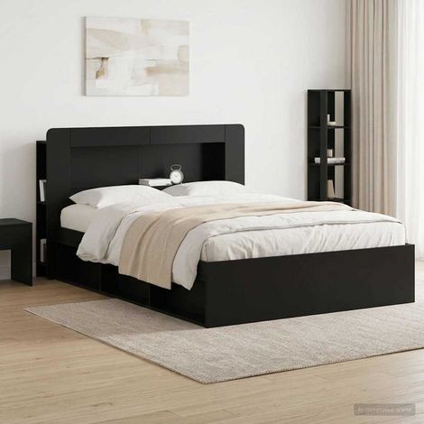 vidaXL Cabinet de Tête de Lit avec stockage Bois d’ingénierie (1/5)