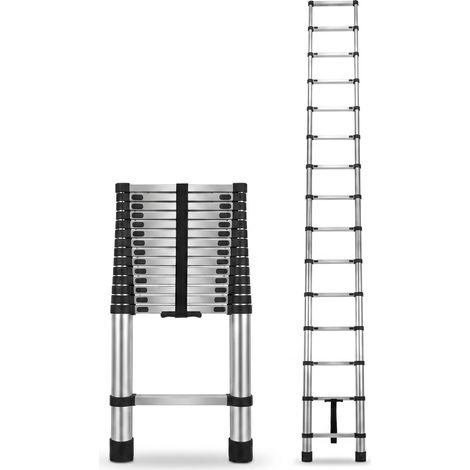 4,4 m klappbare Teleskopleiter aus Aluminium, rutschfest Default Title (1/5)