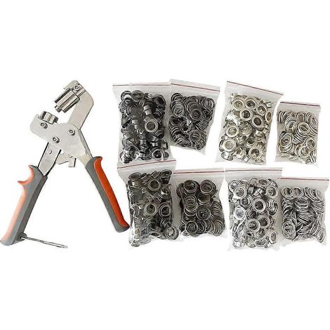 Ösenzangen-Set, 3/8 Zoll (10 mm) Ösenwerkzeug mit 400 Metallösen für Leder, Gürtel, Schuhe und Kleidung (1/5)